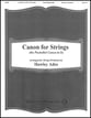 Canon for Strings Orchestra sheet music cover